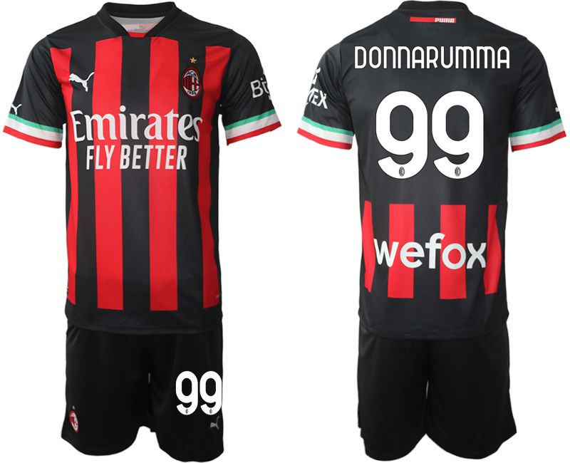 Men 2022-2023 Club Ac Milan home black #99 Soccer Jersey->inter milan jersey->Soccer Club Jersey